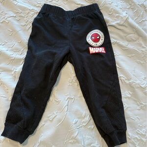 Marvel Black Kids Sweatpants with Logo